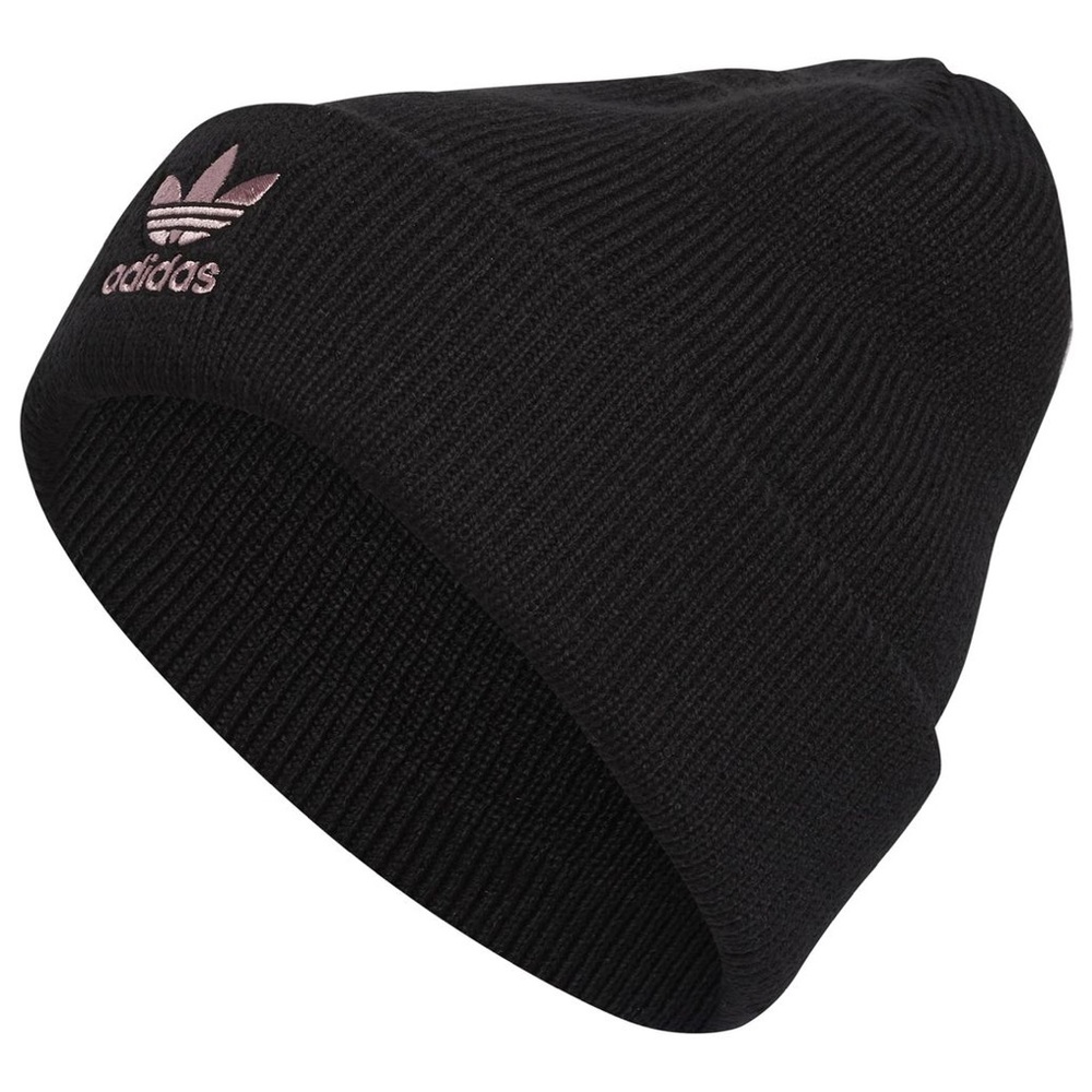 Adidas Originals Trefoil Beanie Knit Hat Black Gold - Picture 6 of 9